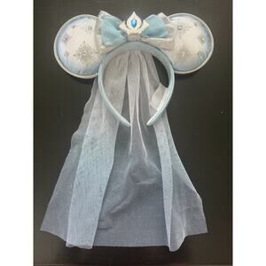 2023 Disney Parks Frozen Elsa Minnie Mouse Vail Headband Ears
